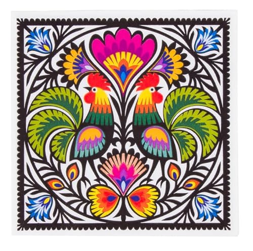 Generic Papierservietten, 3-lagig, mit polnischen Volkskunst-Designs, Souvenirs aus Polen, perfekte Dekoration für Zuhause, Restaurant, Büro, Küche/Tischdekoration aus Polen, 20 Stück (13 x 13 cm) Generic Papierservietten, 3-lagig, mit polnischen Volkskunst-Designs, Souvenirs aus Polen, perfekte Dekoration für Zuhause, Restaurant, Büro, Küche/Tischdekoration aus Polen, 20 Stück (13 x 13 cm) von Generic