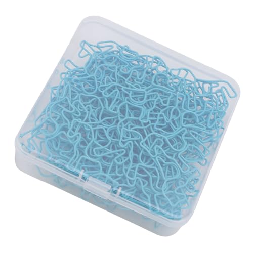 Generic Pferdepapierclip, Praktische Seitenmarker in Form Multifunktional Resistenter Eisen mit Transparenter Box für Handwerker (Himmelblau) von Generic