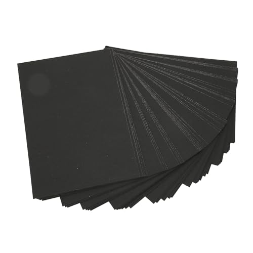 Generic Premium 100pcs Blankes Kartonpapier für Postkarten -Partyeinladungskarten - Ideal für DIY Scrapbooking (15x10 cm / 5,9x3,9 Zoll, 300 GSM, Schwarz, Säcken) von Generic