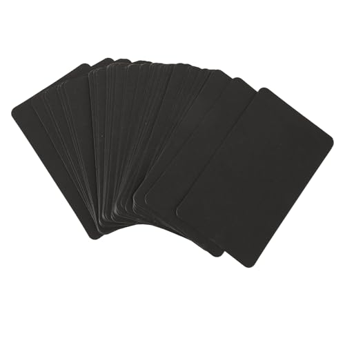 Generic Premium 100pcs Blankes Kartonpapier für Postkarten -Partyeinladungskarten - Ideal für DIY Scrapbooking (9x5,4 cm / 3,5x2,1in, 350 GSM, Schwarz, Box) von Generic
