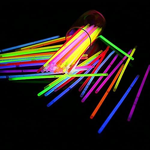 Generic V_GS-Mix a Leuchtstäbe für Partys, 20 cm, Neonlicht, fluoreszierend, 50 Stück, Mehrfarbig von Generic