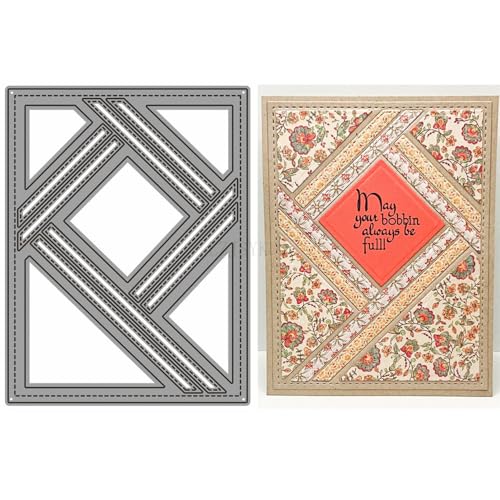 Geometrie-Stanzformen für Kartenherstellung, Hintergrundbrett, Metall-Stanzformen für Papier, Scrapbooking, DIY-Schablonen für Album, Party, Hochzeit, Festivals, Dekoration von Generic