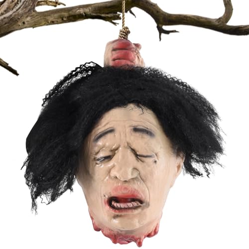Geschnittenes Kopf-Accessoire – Realistische Horror-Dekoration mit blutigem und beängstigendem Schnittkopf | Wasserdichte Halloween-Dekoration mit Horrorkopf für Spukhäuser, Terrasse, Schlafzimmer Geschnittenes Kopf-Accessoire – Realistische Horror-Dekoration mit blutigem und beängstigendem Schnittkopf | Wasserdichte Halloween-Dekoration mit Horrorkopf für Spukhäuser, Terrasse, Schlafzimmer von Generic