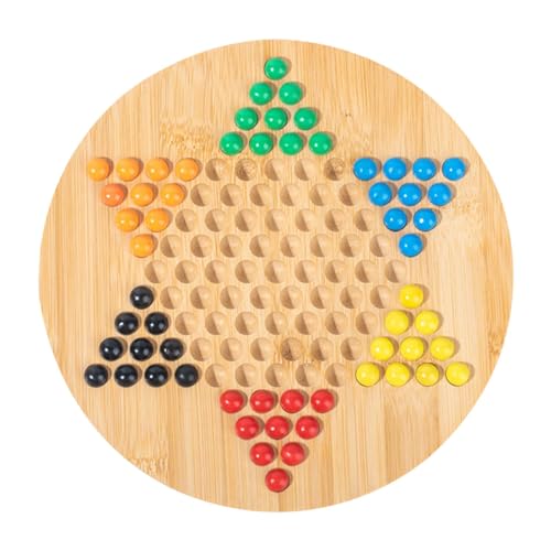 Gesellschaftsspiel für Damen aus Holz, Glasperlen für chinesische Damen | Damespiel aus sechseckigen Glasperlen – Gesellschaftsspiel der chinesischen Damen aus Holz für mehr als 3 Jahre Gesellschaftsspiel für Damen aus Holz, Glasperlen für chinesische Damen | Damespiel aus sechseckigen Glasperlen – Gesellschaftsspiel der chinesischen Damen aus Holz für mehr als 3 Jahre von Generic
