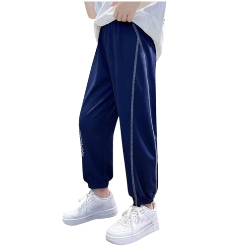 Gestreifte Jogginghose aus seidigem Netzstoff, schnelltrocknend, für Jungen, eng anliegende Knöchel, elastischer Bund, Jogginghose in voller Länge, Sommer-Jogginghose, Kleidung Gestreifte Jogginghose aus seidigem Netzstoff, schnelltrocknend, für Jungen, eng anliegende Knöchel, elastischer Bund, Jogginghose in voller Länge, Sommer-Jogginghose, Kleidung von Generic