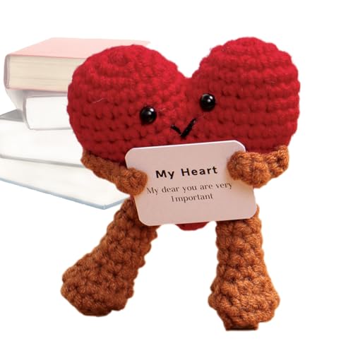 Gestrickt, gestrickt, lächelnd, emotionale Unterstützung, niedliche Dekoration, gestrickte Dekoration mit positiven Tieren für Zuhause, Schule, Abschluss Gestrickt, gestrickt, lächelnd, emotionale Unterstützung, niedliche Dekoration, gestrickte Dekoration mit positiven Tieren für Zuhause, Schule, Abschluss von Generic