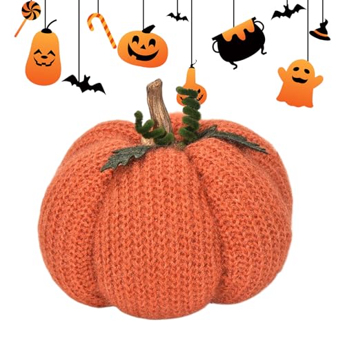 Gestrickte Kürbis Dekoration - Handgefertigte Thanksgiving Tischmitten im Herbst, Ernte Ornament | Weiches strukturiertes Design mit gemütlichem saisonalem Stil, perfekter festlicher für den Gestrickte Kürbis Dekoration - Handgefertigte Thanksgiving Tischmitten im Herbst, Ernte Ornament | Weiches strukturiertes Design mit gemütlichem saisonalem Stil, perfekter festlicher für den von Generic