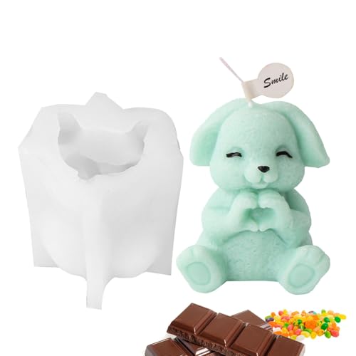 Gießform 3D Kaninchen 3D Silikon Osterkerzenhalter | Flexible Kerzenform für Kerzen, Harz, Gips und Sound, kreatives Backen und Basteln Gießform 3D Kaninchen 3D Silikon Osterkerzenhalter | Flexible Kerzenform für Kerzen, Harz, Gips und Sound, kreatives Backen und Basteln von Generic