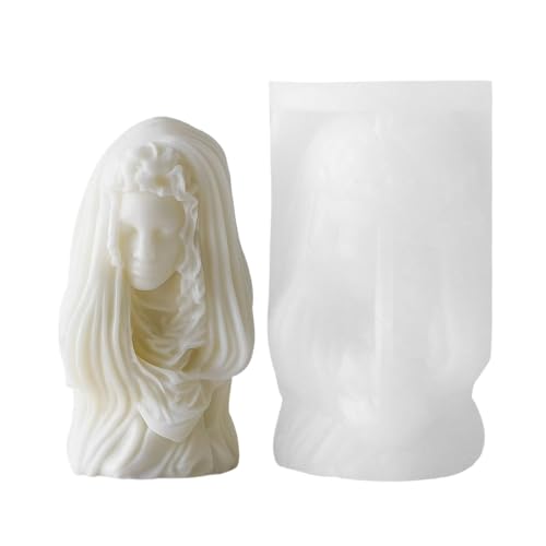 Gießform aus Harz, Göttin Silikonform,Set zur Herstellung von Kerzen für Körperstatue | Bastelbedarf Harzgießform, handgemachte Hochzeitsdekoration für Kerzen Gießform aus Harz, Göttin Silikonform,Set zur Herstellung von Kerzen für Körperstatue | Bastelbedarf Harzgießform, handgemachte Hochzeitsdekoration für Kerzen von Generic