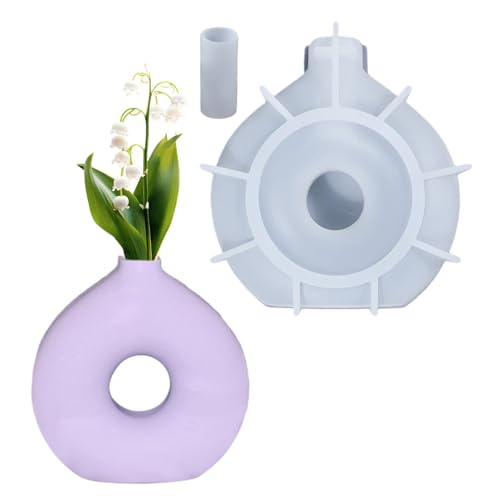 Gießformen für Blumentöpfe in Donut-Form, Kunsthandwerkliche Gipsformen zur Herstellung von Blumentöpfen, Heimdekoration für Hochzeiten Gießformen für Blumentöpfe in Donut-Form, Kunsthandwerkliche Gipsformen zur Herstellung von Blumentöpfen, Heimdekoration für Hochzeiten von Generic