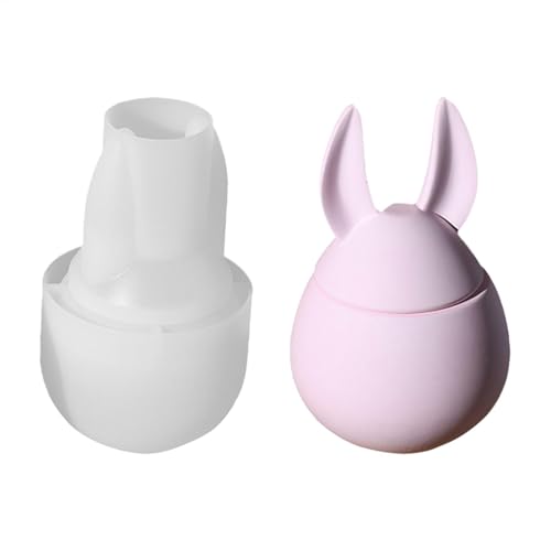 Gießformen mit Deckel - Bunny Ostern Kerzenhalter Silikonform Kerzenhalter Form Form DIY Handwerk Zeichnung Aufbewahrungsbehälter Gießformen mit Deckel - Bunny Ostern Kerzenhalter Silikonform Kerzenhalter Form Form DIY Handwerk Zeichnung Aufbewahrungsbehälter von Generic