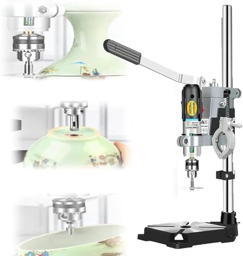 Glasflaschenschneider, vielseitiges Rotationswerkzeug-Set, zum Bohren, Schleifen, Polieren, Schleifen, Schneiden, 72-W-Lochstanzmaschine für Keramikblumentöpfe von Generic
