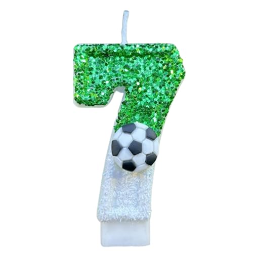 Glitzer Jubiläumskerzen - Glitzer Fußball Kerzen Dekorationen, Fußball Thema Kuchen Dekorationen | Fußball Design Kuchen Kerzen, Kreative Kuchen Dekoration für Geburtstag Hochzeit Feiern Glitzer Jubiläumskerzen - Glitzer Fußball Kerzen Dekorationen, Fußball Thema Kuchen Dekorationen | Fußball Design Kuchen Kerzen, Kreative Kuchen Dekoration für Geburtstag Hochzeit Feiern von Generic