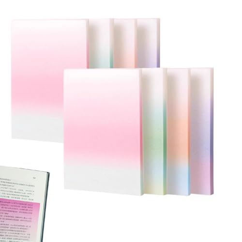 Glitzernde Haftnotizen, 2026 neue Glitzer-Notizblöcke, durchsichtige, selbstklebende Haftnotizen, kleine Aufgabenliste, Bürobedarf(8Pack,L) von Generic
