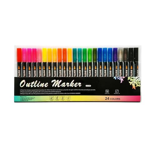 Glitzernde Marker für Kartenherstellung, Mehrzweck-Farbmarker, Glitzer-Marker Set, Kunstbedarf für Poster, Zeichnungen, Grußkarten, Sammelalben Glitzernde Marker für Kartenherstellung, Mehrzweck-Farbmarker, Glitzer-Marker Set, Kunstbedarf für Poster, Zeichnungen, Grußkarten, Sammelalben von Generic