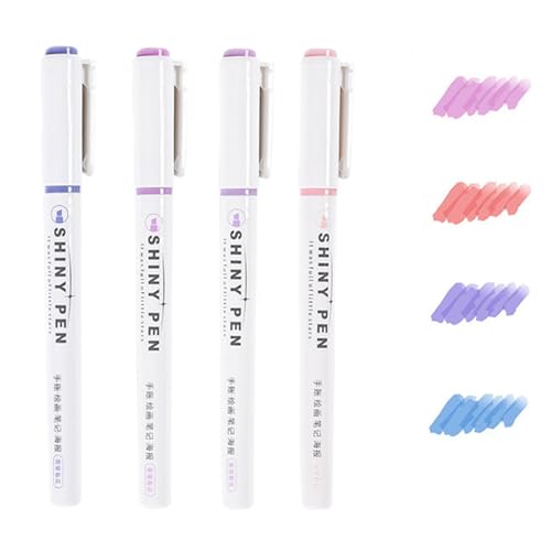 Glitzernde Textmarker, Glitzer-Textmarker, vielseitig einsetzbare, schnell trocknende Marker, sicher, geruchlos und sicher für Notizen, Zeichnungen, Tagebücher, Kalender Glitzernde Textmarker, Glitzer-Textmarker, vielseitig einsetzbare, schnell trocknende Marker, sicher, geruchlos und sicher für Notizen, Zeichnungen, Tagebücher, Kalender von Generic