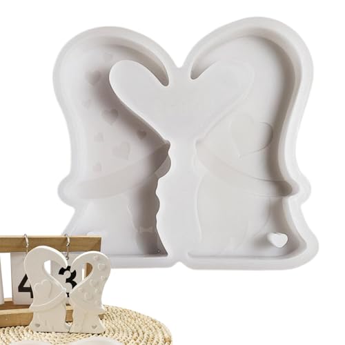 Gnom-Silikonform – Formen für Aromatherapie-Kerzen, Geschenke, DIY-Projekte mit Zwergen-Silikonform, Herzform zur Seifenherstellung, kreative Kunst aus Harz Co von Generic