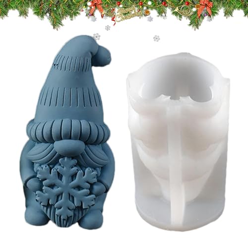 Gnome Gnomformen Gnome Gnome Gnomform Zwergharz Kunstformen Silikon Aromatherapie Kerzen herstellen, handgefertigte Gnome Formen für Sojawachs, Seife, Gips, R von Generic
