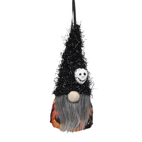 Gnome Tischdekoration Tischdekoration, Halloween-Wichtel, Zwergpuppen-Anhänger - Ornament -Schädel-Puppe für Türgriff, fügen Sie Geheimnis und Spaß zu von Generic
