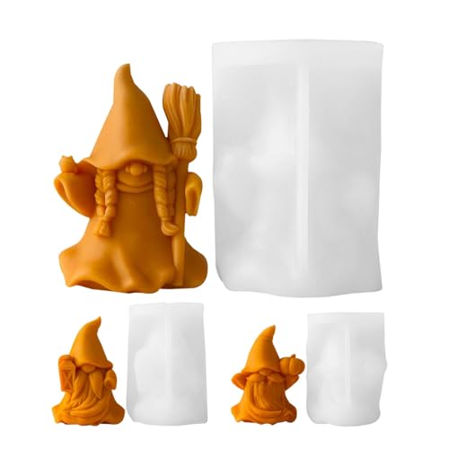 Gnomeform | Gießformen aus Epoxidharz Gnome, Gießformen für Harzhandwerk, Bastelbedarf, Kerzenformen, Kerzenherstellung, Gips Skulpturenformen für Kerzen und Sap von Generic