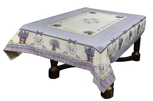 Gobelin Tischdecke Lavendel Webdecke Jacquard von Generic