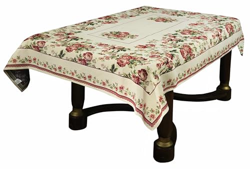 Gobelin-Tischdecke Rosen im Rahmen 180x140 cm Webdecke Jacquard Gobelin-Tischdecke Rosen im Rahmen 180x140 cm Webdecke Jacquard von Generic