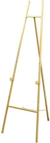 Goldene Staffelei, Stabile Metall-Staffelei 150cm Hochzeitsfotos Displayständer, Geeignet Für Erwachsene Und Anfänger, Gold, A von Generic