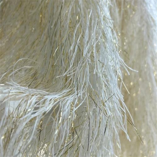 Goldene normale Quaste, Federgarn, transparentes Garn, Bühnenaufführung, Hintergrund, Schießen, Designer, Nähen, Elfenbein, 50 x 145 cm Goldene normale Quaste, Federgarn, transparentes Garn, Bühnenaufführung, Hintergrund, Schießen, Designer, Nähen, Elfenbein, 50 x 145 cm von Generic