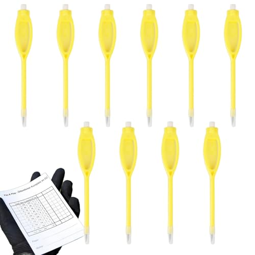 Golf-Scoreingstifte, 10 Golf-Scoreing-Stifte mit Radiergummi-Clips, Übungs-Schreibwerkzeuge, Golfspielzubehör, Blei-Schreibwerkzeug für Golf-Scoreingstifte, 10 Golf-Scoreing-Stifte mit Radiergummi-Clips, Übungs-Schreibwerkzeuge, Golfspielzubehör, Blei-Schreibwerkzeug für von Generic