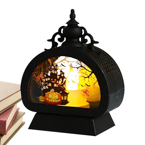 Gothic Laterne | Halloween Vintage Laterne mit LED-Kerze - Lantern Witch Pumpkin Château Noir für Fenster, Tischdekoration für Fotografie-Zubehör Gothic Laterne | Halloween Vintage Laterne mit LED-Kerze - Lantern Witch Pumpkin Château Noir für Fenster, Tischdekoration für Fotografie-Zubehör von Generic