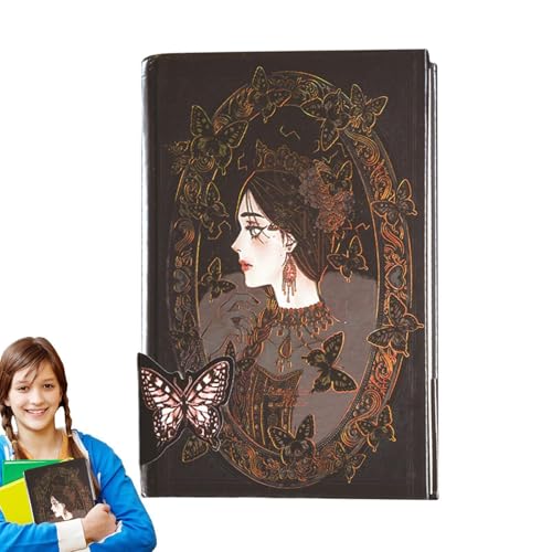Gotisches Notizbuch, Gothic-Stil, heißer Druck, kreativ, feines Notpad, Gothic-Stil, Vintage-Notizblock, 256 Seiten, Zeitung für Frauen, Schreiben, Geschäft, Büro Gotisches Notizbuch, Gothic-Stil, heißer Druck, kreativ, feines Notpad, Gothic-Stil, Vintage-Notizblock, 256 Seiten, Zeitung für Frauen, Schreiben, Geschäft, Büro von Generic