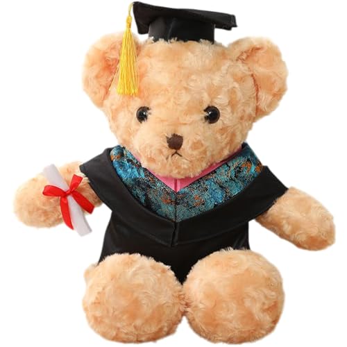 Graduation Bär, Graduation Bär Plüsch - Niedliche Karikatur Puppe weichen Raum,Prüfung Bär Plüschpuppe mit Kleidung und Naptime gefüllt Tier für Freundin zu Hause Schule Party Graduation Bär, Graduation Bär Plüsch - Niedliche Karikatur Puppe weichen Raum,Prüfung Bär Plüschpuppe mit Kleidung und Naptime gefüllt Tier für Freundin zu Hause Schule Party von Generic
