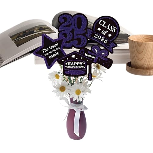 Graduation Vasendekorationen für Tische, Richtungszentren für Tische, 2025 Graduation Party Decors Toppers, Foto Hintergrund Requisiten, Bürodekoration für Versammlungen d Graduation Vasendekorationen für Tische, Richtungszentren für Tische, 2025 Graduation Party Decors Toppers, Foto Hintergrund Requisiten, Bürodekoration für Versammlungen d von Generic