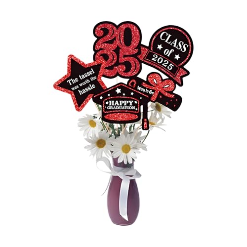 Graduierung Vase , Graduation Vasen Dekorationen für Tisch - 2025 Graduation Party Decors Toppers | Foto Hintergrund Requisiten, Bürodekoration für Klassentreffen, Dortoi Graduierung Vase , Graduation Vasen Dekorationen für Tisch - 2025 Graduation Party Decors Toppers | Foto Hintergrund Requisiten, Bürodekoration für Klassentreffen, Dortoi von Generic