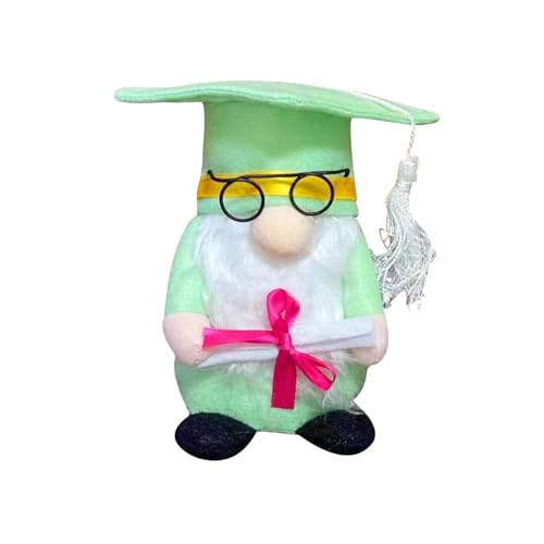 Graduierungszwerge, schwedischer Tomte-Zwerg für Abschlussdekorationen, grüne Figur, Klasse der Party, Tisch, Zuhause Jlq710 (GN1, One Size) von Generic