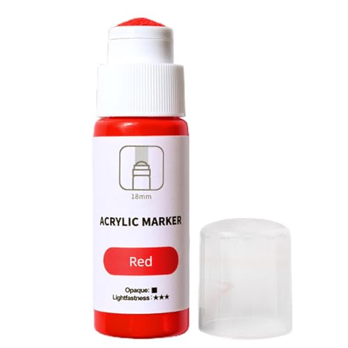Graffiti-Farbstifte – Acryl-Marker auf Wasserbasis, 18 mm Spitze, permanenter 60 ml, Mopp-Graffiti-Marker, wasserdicht, lichtbeständig, Graffiti-Zubehör für alle Oberflächen von Generic