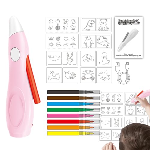 Graffiti-Marker, Graffiti-Stifte, 8 Farben, elektrischer Graffiti-Stift, waschbarer Handsprühstift, Stift-Set, Aquarellfarbenstifte für Kinder, Escu von Generic