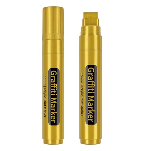 Graffiti-Marker | Jumbo-Farbmarker mit Jumbo-Stiftspitze 15 mm | Acrylfarbstifte für Rupester, Stein, Keramik, Glas, Holz, Leinwand Graffiti-Marker | Jumbo-Farbmarker mit Jumbo-Stiftspitze 15 mm | Acrylfarbstifte für Rupester, Stein, Keramik, Glas, Holz, Leinwand von Generic
