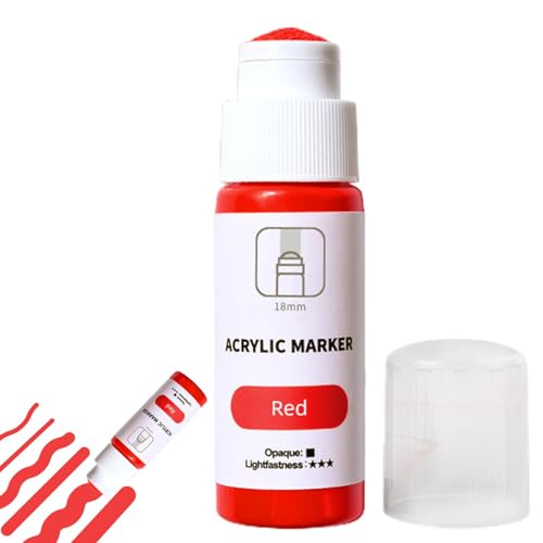 Graffiti-Marker Mopp-Marker | Graffiti-Stift 18 mm Spitze auf Wasserbasis | wasserfester Graffiti-Marker für Mopp, 60 ml für Wandfarben, Leinwand, Metall, Glas, Papie von Generic