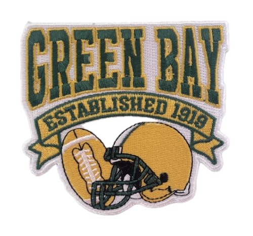 Green Bay Aufnäher zum Aufbügeln für Kleidung, zum Aufnähen oder Aufbügeln, bestickter Aufnäher für Jeans, Hüte, Taschen Green Bay Aufnäher zum Aufbügeln für Kleidung, zum Aufnähen oder Aufbügeln, bestickter Aufnäher für Jeans, Hüte, Taschen von Generic