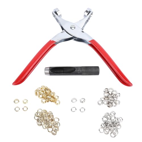 Grommet Werkzeugs atz Eyelet Zangen Set 12mm Lochs punsch 320 Stück Unter leg scheiben für Kleidung Lederschuhe Reparatur legierter Stahl Silber Gold Grommet Werkzeugs atz Eyelet Zangen Set 12mm Lochs punsch 320 Stück Unter leg scheiben für Kleidung Lederschuhe Reparatur legierter Stahl Silber Gold von Generic