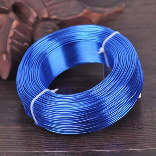 Große Rolle, bunt, weicher Aluminium-Metalldraht, Tigerschwanz-Basteldraht, Kordel, 9# Dunkelblau, 18 Gauge, 1,0 mm, 205 Meter Große Rolle, bunt, weicher Aluminium-Metalldraht, Tigerschwanz-Basteldraht, Kordel, 9# Dunkelblau, 18 Gauge, 1,0 mm, 205 Meter von Generic