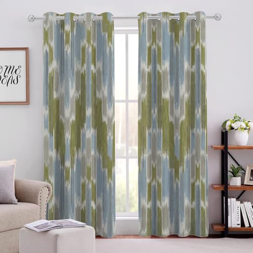 Grünes Blumenmuster Blickdichte Vorhänge H240 X B132cm Moderne Abstrakte Kunst Kinderzimmer Gardinen mit Ösen für Mädchenzimmer Kinderzimmer Babyzimmer 2er Pack Grünes Blumenmuster Blickdichte Vorhänge H240 X B132cm Moderne Abstrakte Kunst Kinderzimmer Gardinen mit Ösen für Mädchenzimmer Kinderzimmer Babyzimmer 2er Pack von Generic