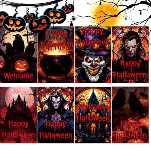 Gruselige Vintage-Grußkarten, Halloween-Grußkarten, Einladung, Briefpapier für Halloween-Vampir | Einladungskarte für Urlaubsschreiben, Papier Gruselige Vintage-Grußkarten, Halloween-Grußkarten, Einladung, Briefpapier für Halloween-Vampir | Einladungskarte für Urlaubsschreiben, Papier von Generic