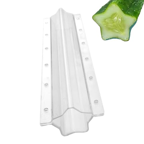 Gurken-Formform – Form zur Förderung des Fruchtwachstums, Gärtnerei-Form | Leichte, sternförmige, herzförmige Fruchtwachstumsform, Gurken-Styling-Wachstumsform für Tomaten, Luffas, 4 x 4 x 20 cm von Generic