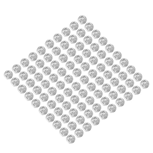 Haarperlen für Girls, 100 Stück Großes Loch 12mm Haarperlen für Zöpfe Haare Flechten Perlen Plastik Dreadlocks Haare Braidperlen für und Bartstyling (Transparent) von Generic