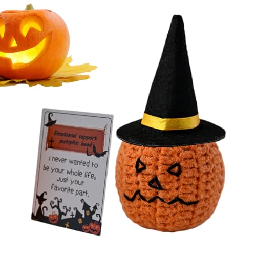 Häkeldekoration | Halloween Strickpuppe | Häkelnplüsch voller Emotionen, gestrickter Halloween -Puppe für Kammertisch, Schreibtisch oder Nachttisch Häkeldekoration | Halloween Strickpuppe | Häkelnplüsch voller Emotionen, gestrickter Halloween -Puppe für Kammertisch, Schreibtisch oder Nachttisch von Generic