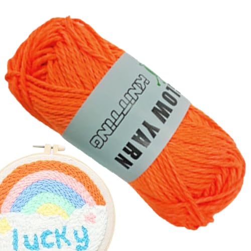Häkelgarn - Leuchtendes Garn - Glattes Baumwollgarn | Glattes Baumwollgarn | Leuchtendes Häkelgarn DIY im Dunkeln | 2mm Polyestergarn für multifunktionales Handwerk pe von Generic
