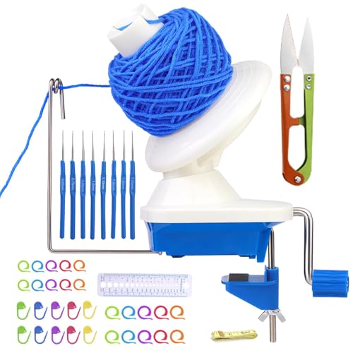 Häkelgarnwickler,Garnwickler,Multifunktionaler Garnwickler,Multifunktionaler Garnwickler | Handwickler für Wollgarnkugeln, Garnballwickler zum Stricken, von Generic
