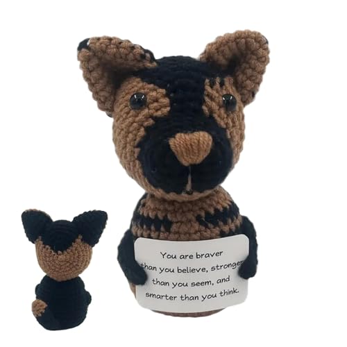Häkeln mit positiven Tieren, Häkeln für emotionale Unterstützung, niedliches Strickspielzeug für Hunde, positive Häkeltiere, emotionale Unterstützung, Häkchenwelpenspielzeug für Kinder, Familie, Häkeln mit positiven Tieren, Häkeln für emotionale Unterstützung, niedliches Strickspielzeug für Hunde, positive Häkeltiere, emotionale Unterstützung, Häkchenwelpenspielzeug für Kinder, Familie, von Generic